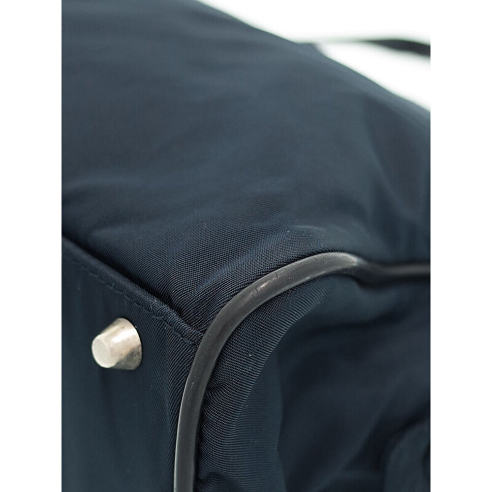 Prada closure zip nylon Tessuto handbag top Blue - Picture 7 of 9